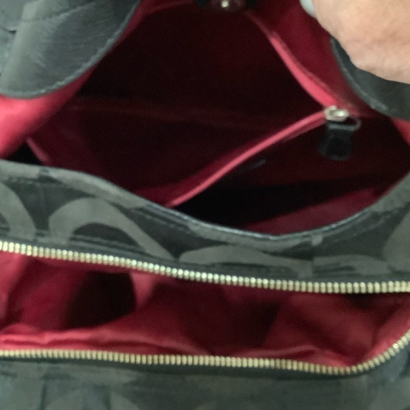 Coach Black Monogram Shoulder Bag - Picture 10 of 10